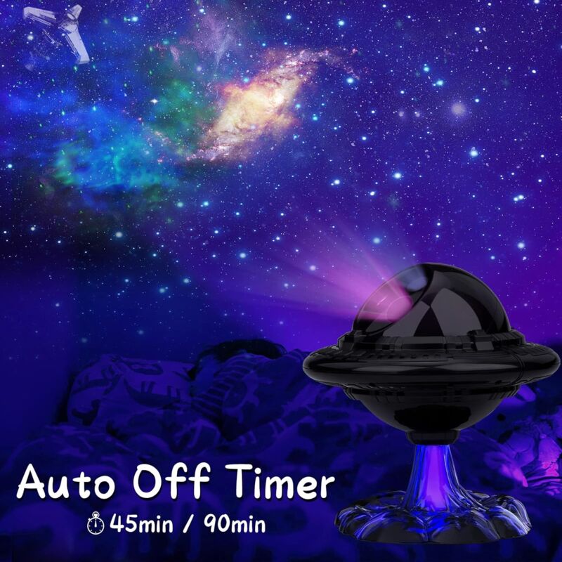 Lampada LED Multicolore, Luce Lunare A Forma Di Stella E Galassia USB Con Supporto E Telecomando Luce~p141738394 - Foto 6