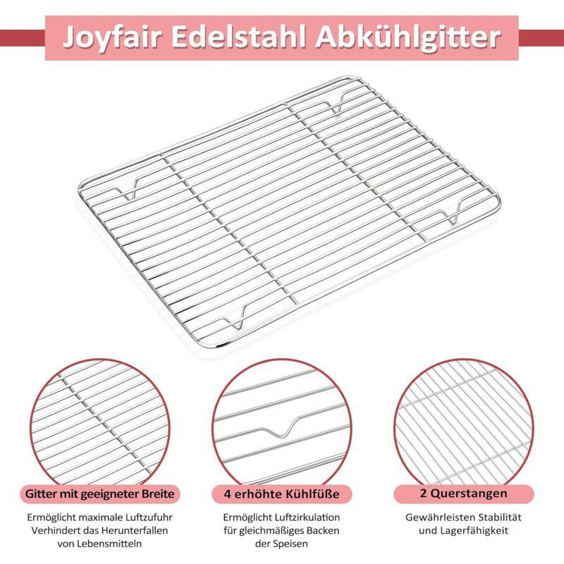 Griglia di raffreddamento del barbecue di 40 * 25 * 2cm, Griglia Net Design Cooling Rack, Utensili di cottura per Ville per prato | Leroy Merlin