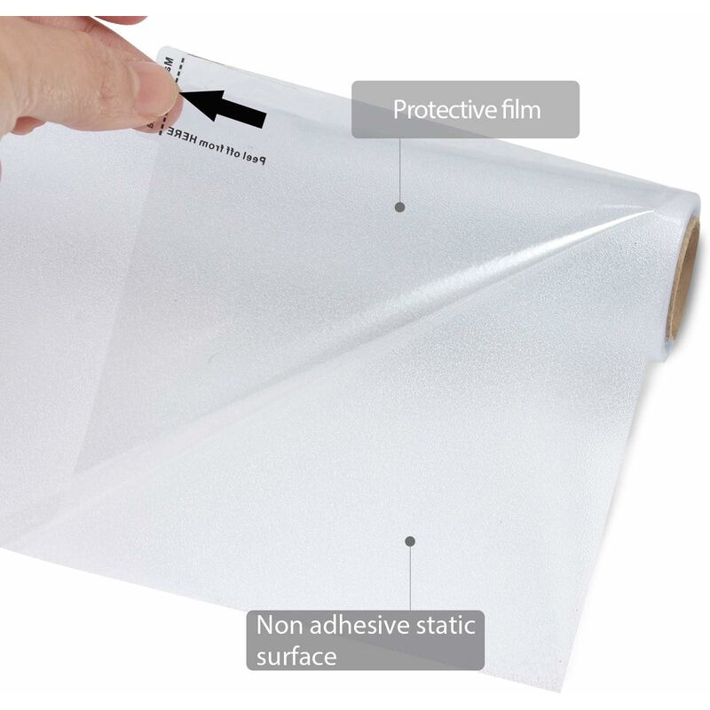 Pellicola Per Vetri Decorativa Notte Stellata, Opaca E Smerigliata Non Adesiva, Antistatica Per Privacy E Protezione UV, 50x120 Cm, Facile Da Applicare