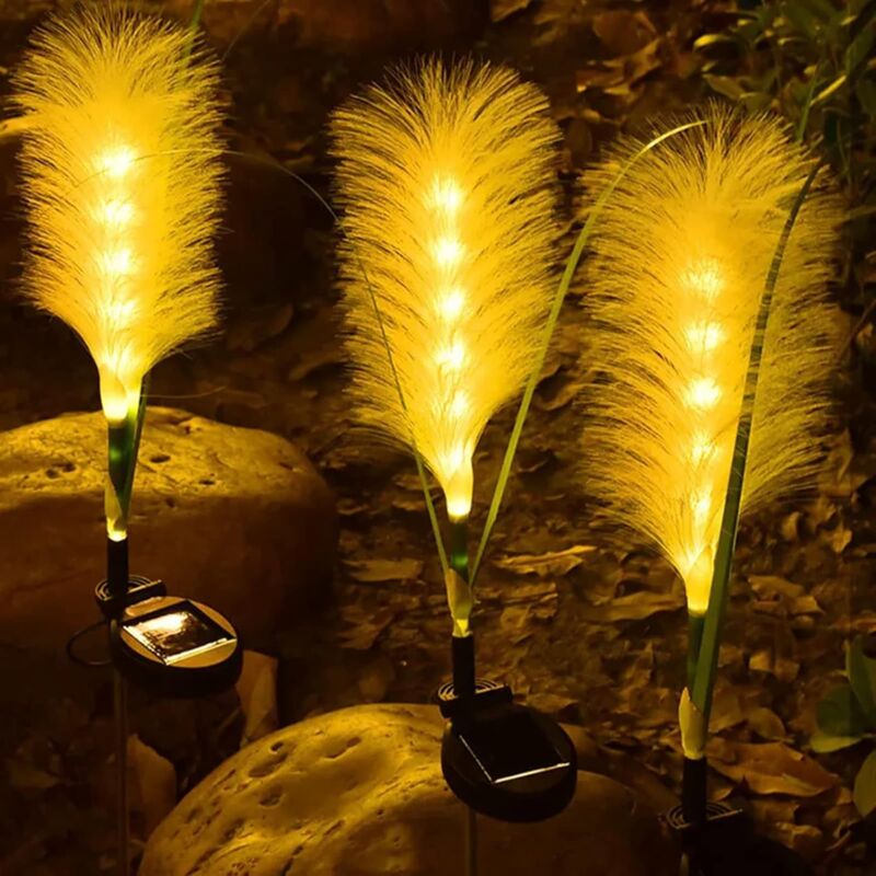 Luci Solari Da Giardino Con 8 Gigli LED | Confezione Da 2 | Decorazione Esterna Impermeabile IP65 Per Cortile, Patio E Prato - 5