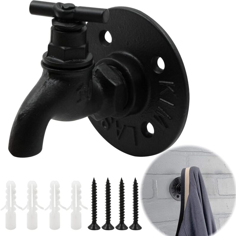 Ganci Da Parete In Stile Industriale - 3 Set, Ferro Retr&ograve;, Per Asciugamani