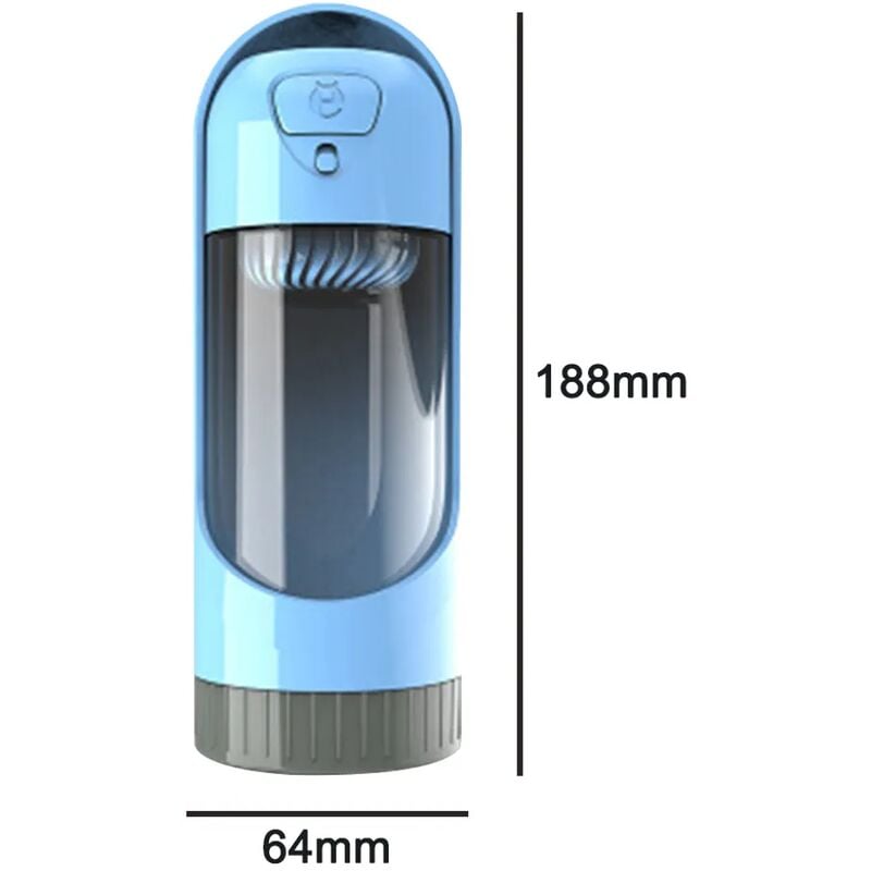 ABBEVERATOIO PORTATILE 300 ML CANI E GATTI BORRACCIA RICHIUDIBILE