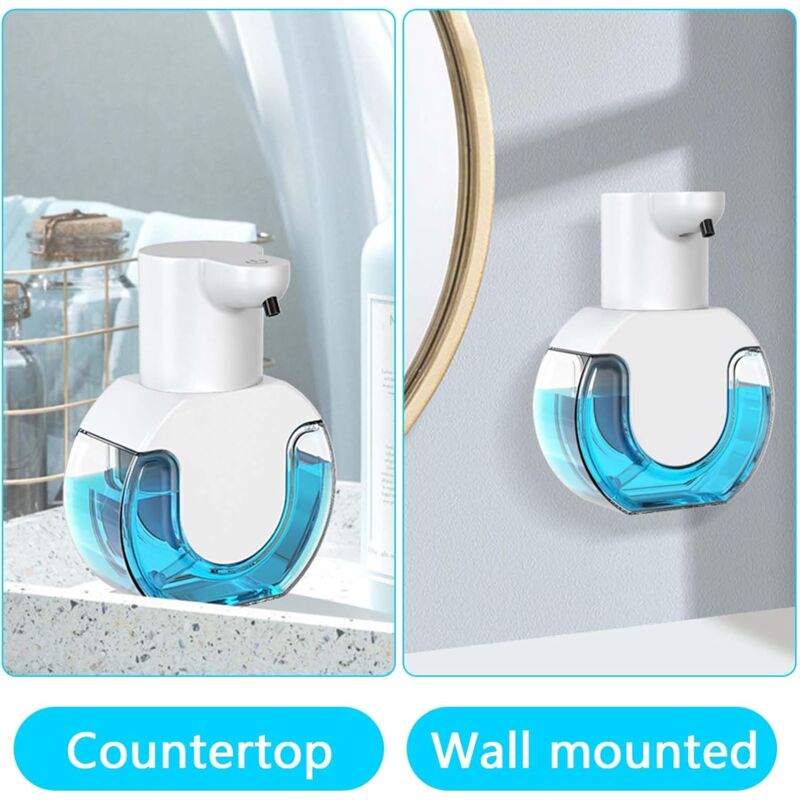 Dispenser Sapone Automatico Con Sensore - 400ml, Ricaricabile USB, 4 Livelli, Impermeabile IPX5, Per Bagno Cucina - Foto 8