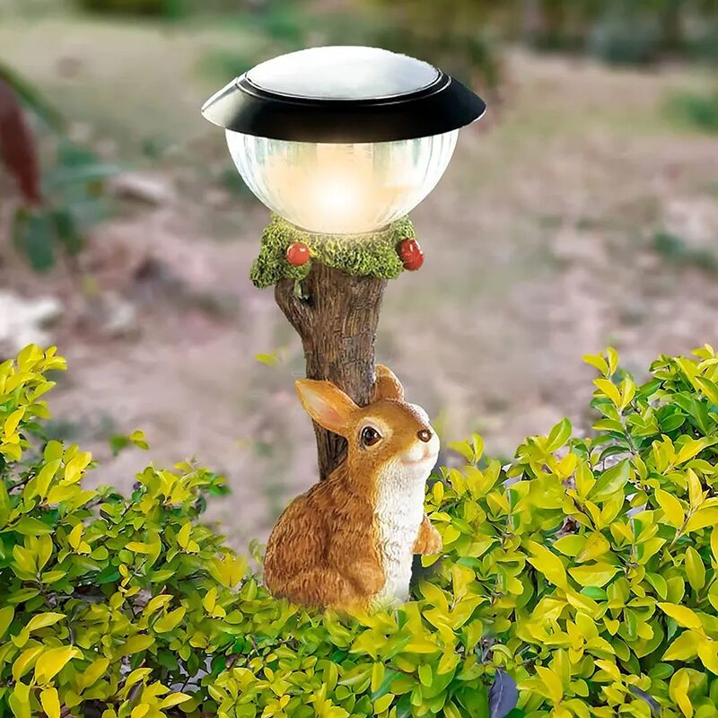 Statua Solare Da Giardino A Forma Di Gatto, Statua In Resina Per Esterni Luce Solare A Led Adatta Patio Decorazione Da Giardino Impermeabile Ip65 78402440