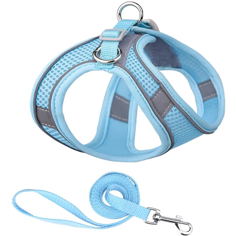 Imbracatura Per Gatti WD&CD - Pettorina Elastica E Traspirante Taglia L, Ultraleggera E Regolabile
