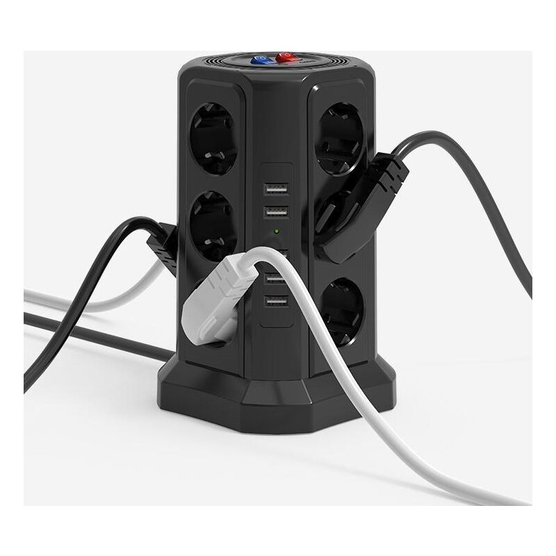 Presa Da Muro Con USB AblePower Ciabatta 6 Prese Con 4 Porte USB E Protezione Sovratensioni 300J - Sicura Per Tutti I Dispositivi Ciabatta Telefonica - Foto 10