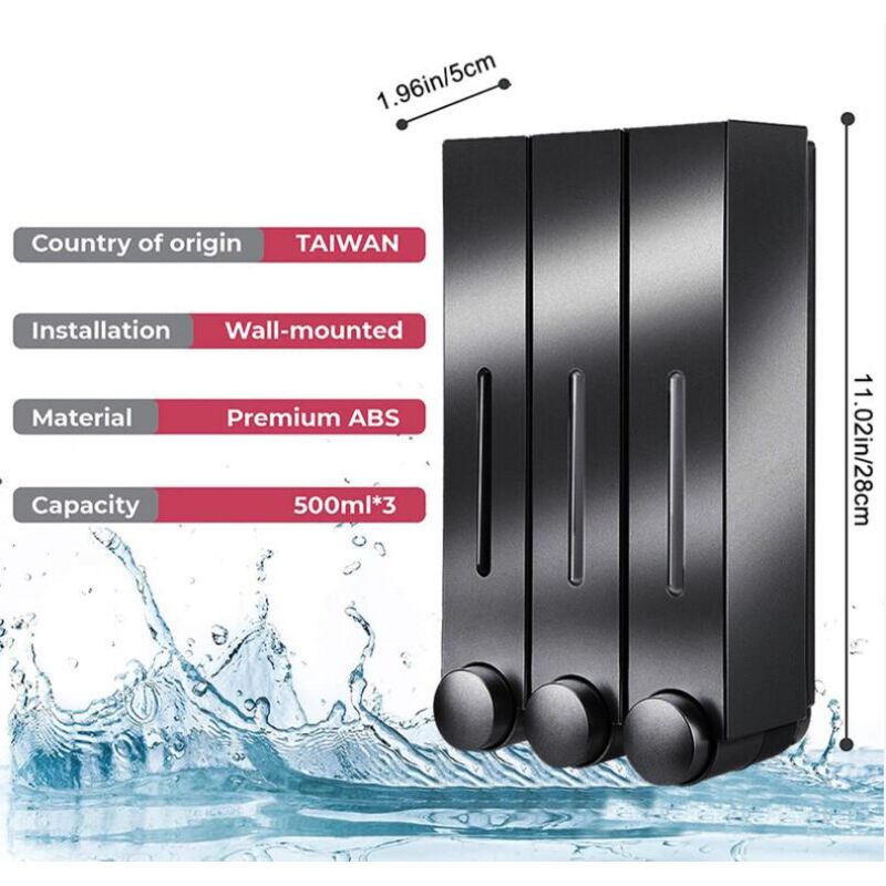 Dispenser Doccia Muro Modunful Dispenser Per Shampoo E Balsamo, Dispenser Per Doccia A 1 Camera, Senza Trapano, Dispenser Di Shampoo Per Doccia A Parete, Per Shampoo, Balsamo, Bagnoschiuma, Per Bagno, Grande Capacità - 6