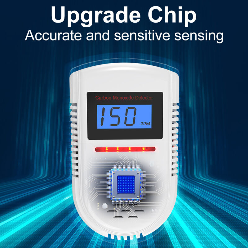 Rivelatore Monossido Carbonio XINDUM - Batteria 10 Anni, Schermo LCD, Allarme 85 DB, Norma EN 50291 - Foto 4