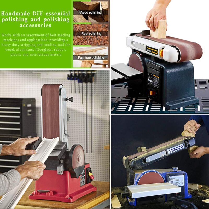 Set 16 Nastri Abrasivi 100x915 Mm - Grana 60/120/240/320/400/600/800/1000 Per Levigatrici - Foto 8