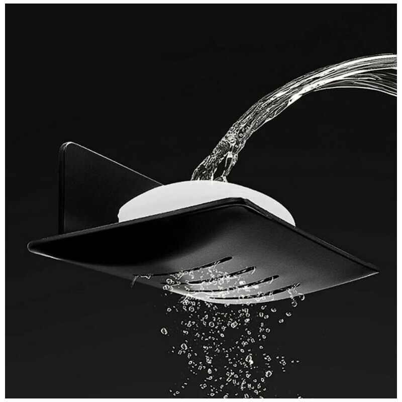 Portasapone Adesivo Da Parete Metallico - Senza Foratura Per Bagno E Cucina