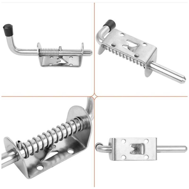 Morsetto a levetta regolabile in acciaio inossidabile 304 da 2 pezzi con chiusura a scatto con foro di blocco, morsetto a sgancio rapido for impieghi gravosi Morsetto a levetta push pull antiscivolo