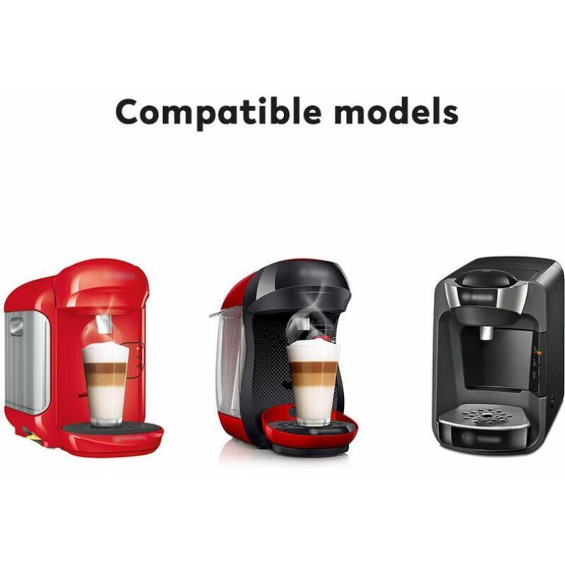 Capsule Caffè Riutilizzabili In Plastica Per Bosch Tassimo Con Paletta E Spazzola (180ml) - 6