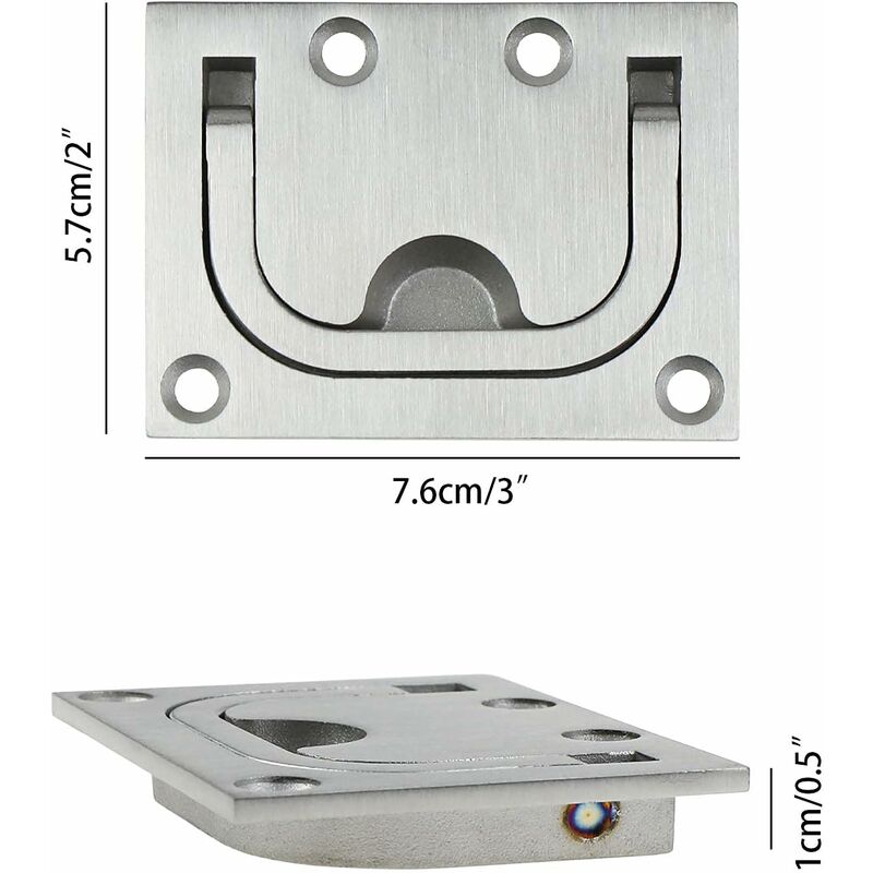 Cerniera Marina In Acciaio Inox 316 | 2 Pezzi Per Porte Barche | Anti Corrosione E Durevole