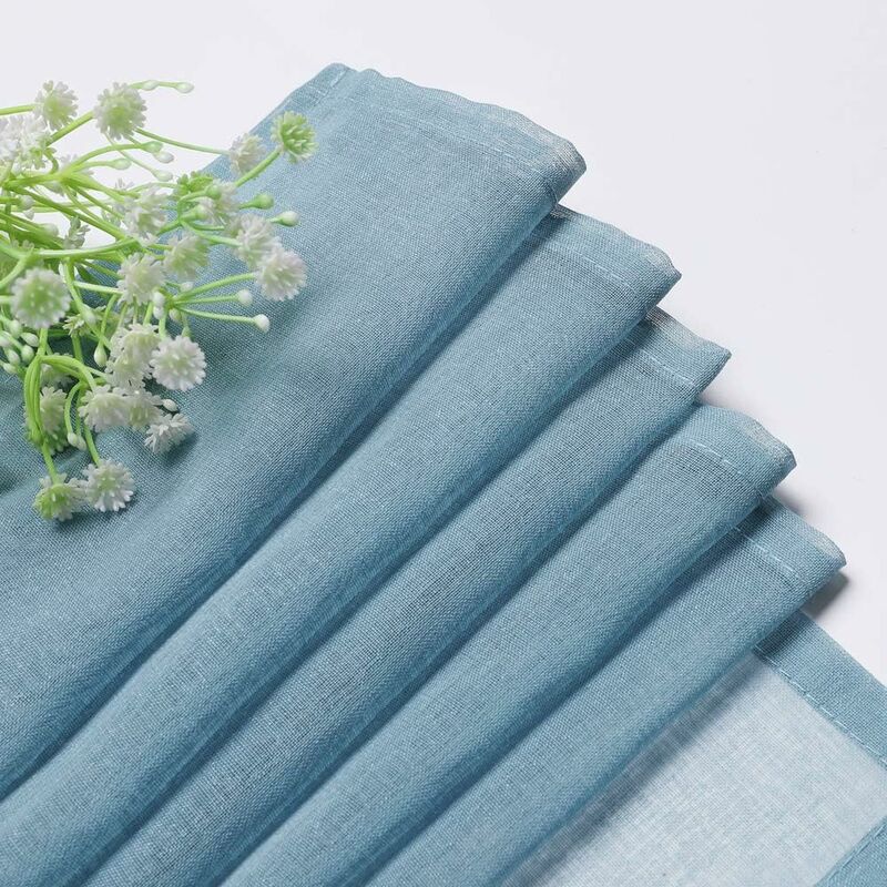 Tende Velate Con Fiocco E Stelle – 2 Pannelli 140x260 Cm, Giallo E Blu, Perfette Per Soggiorno, Camere E Matrimoni