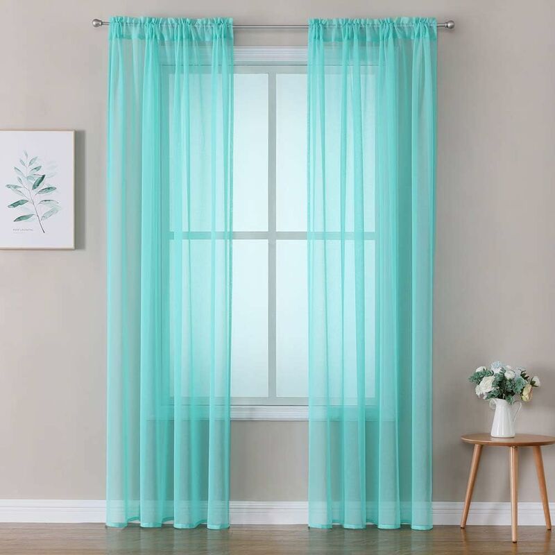 Tende Cameretta Bambini TupTam 2 Pezzi - Voile E Cotone Con Motivo Elefante, 140x160 Cm - Foto 13