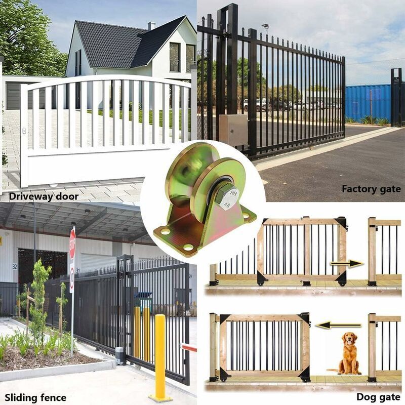 Rulli In Nylon Haoweiwei 60mm - 4 Pezzi Con Doppio Cuscinetto Per Cancelli E Scorrevoli - Foto 14