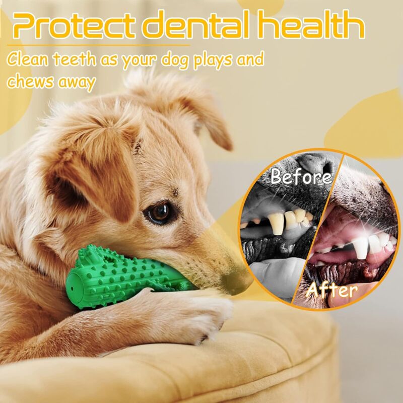 Giocattolo Per Cani Indistruttibile A Forma Di Orso - Con Squittio, Per Masticatori Forti - Foto 13