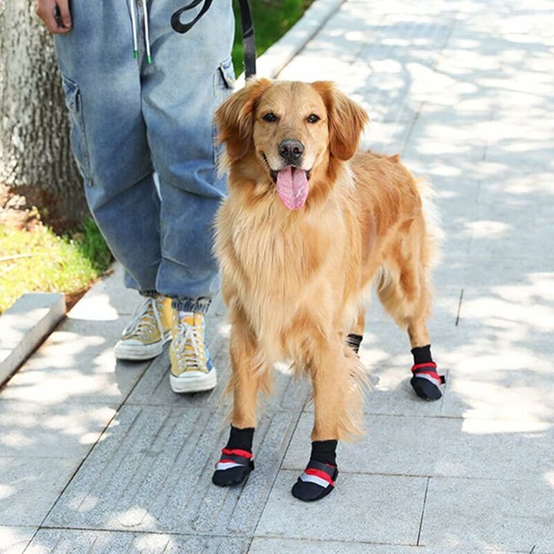 Stivali Con Bretelle Per Cani – Impermeabili, Antiscivolo E Con Strisce Riflettenti Per La Notte