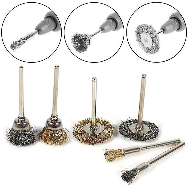 Set 36 Spazzole Metalliche Per Trapano - Acciaio E Ottone Per Pulizia E Smeriglio - Foto 9