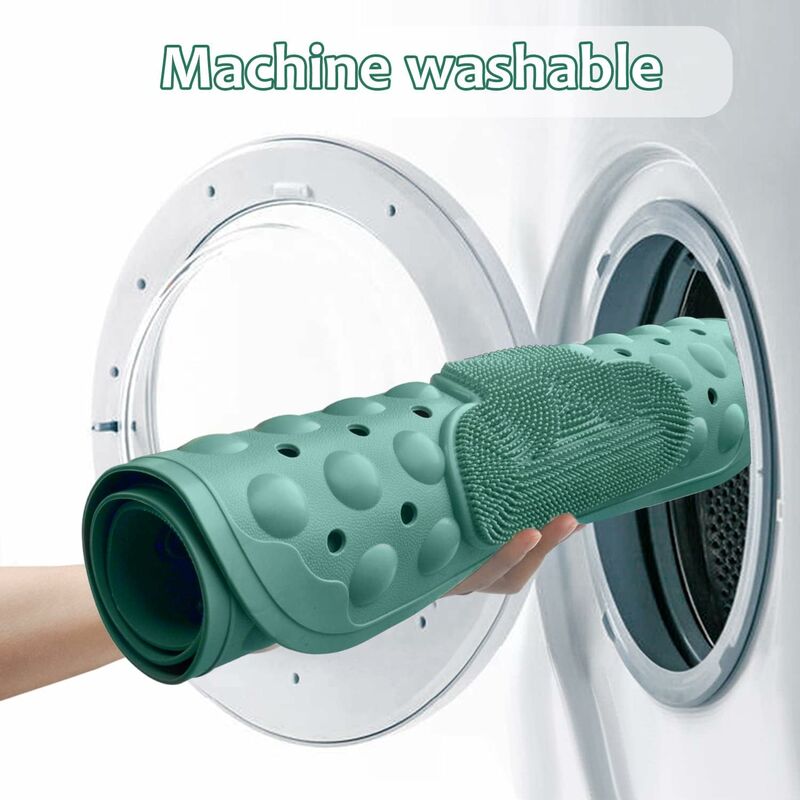 Tappetino Doccia Antiscivolo Con Ventose - 70x40 Cm, Massaggiante, Fori Drenaggio, Marrone - Per Bagno, Hotel, Spa - Foto 13