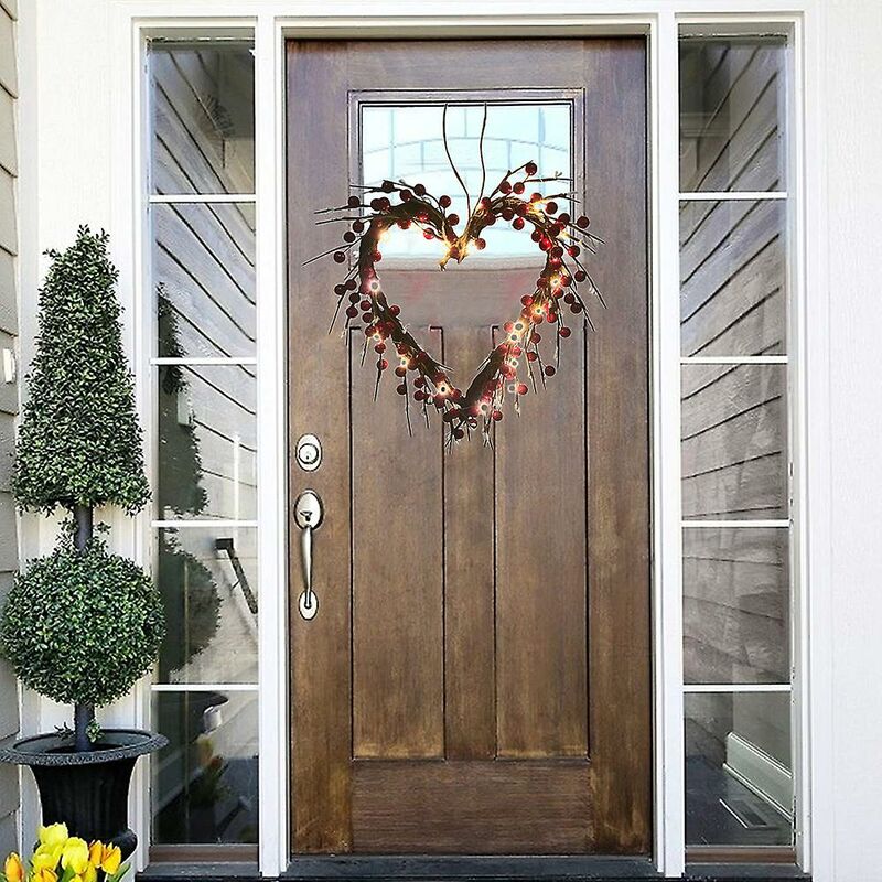 2 Decorazioni Gnomi Di San Valentino In Legno – Ragazzo E Ragazza Con Regali, 25x65 Cm – Per Porta, Parete, Interni Ed Esterni - 2