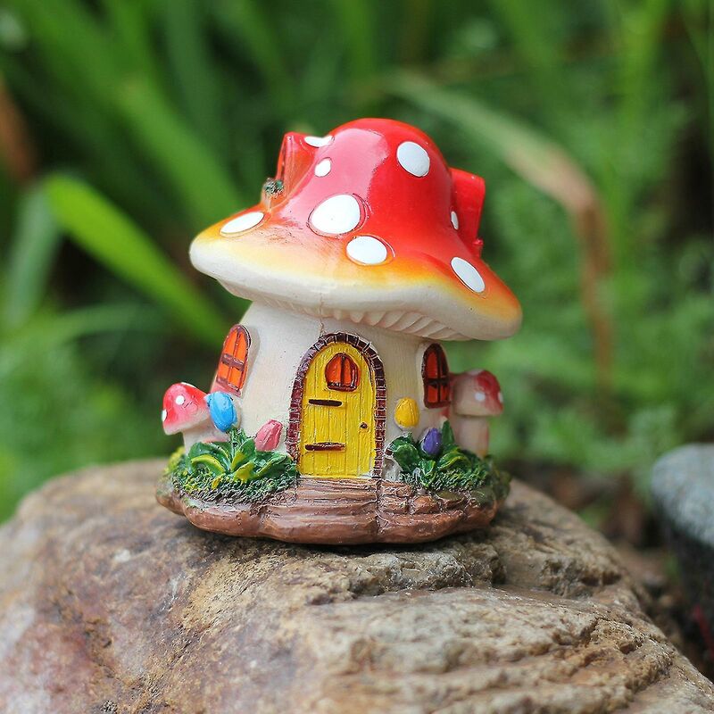 50 Pezzi Mini Fungo in Schiuma, Simulazione Decorazione Fungo, Funghi Decorativi, Funghetti Decorativi, Mini Funghi Rossi per Decorazione da Giardino Micro Paesaggio Bonsai