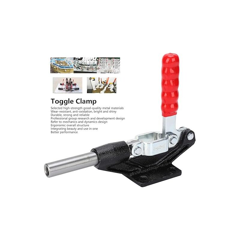 Morsetto A Ginocchiera Push-Pull | Sgancio Rapido | Capacità 88,2 Libbre | Acciaio Inossidabile