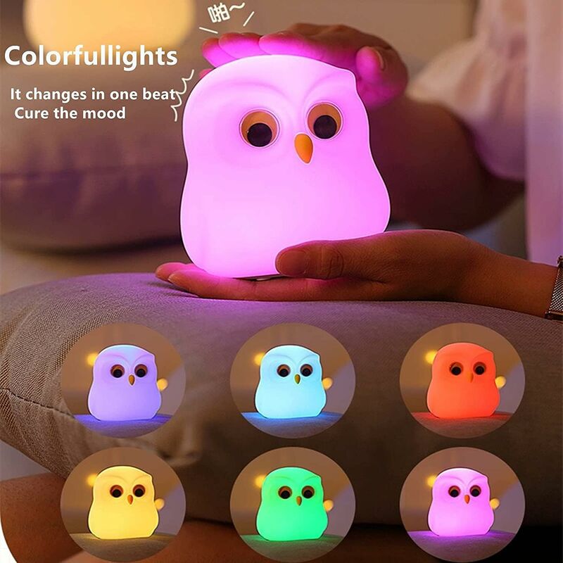 MegaLight Blind Box Mini luci notturne per Bambini | Mystery Box | Selezione Casuale di Figure | 1 di 9 da Collezionare| 4 Diversi Colori di Luce | dimmerabile all'infinito | EGGY'S Mystery Lights