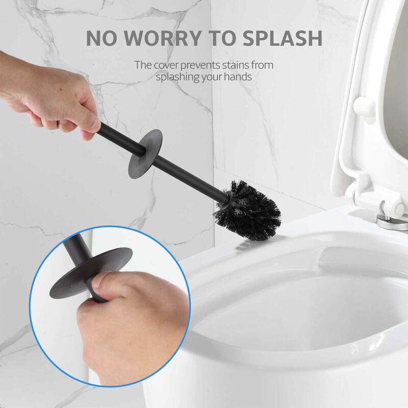 Scopino Wc Con 8 Spugne Usa E Getta Spazzola Bagno Pulizia Toilette Supporto 8617235212270