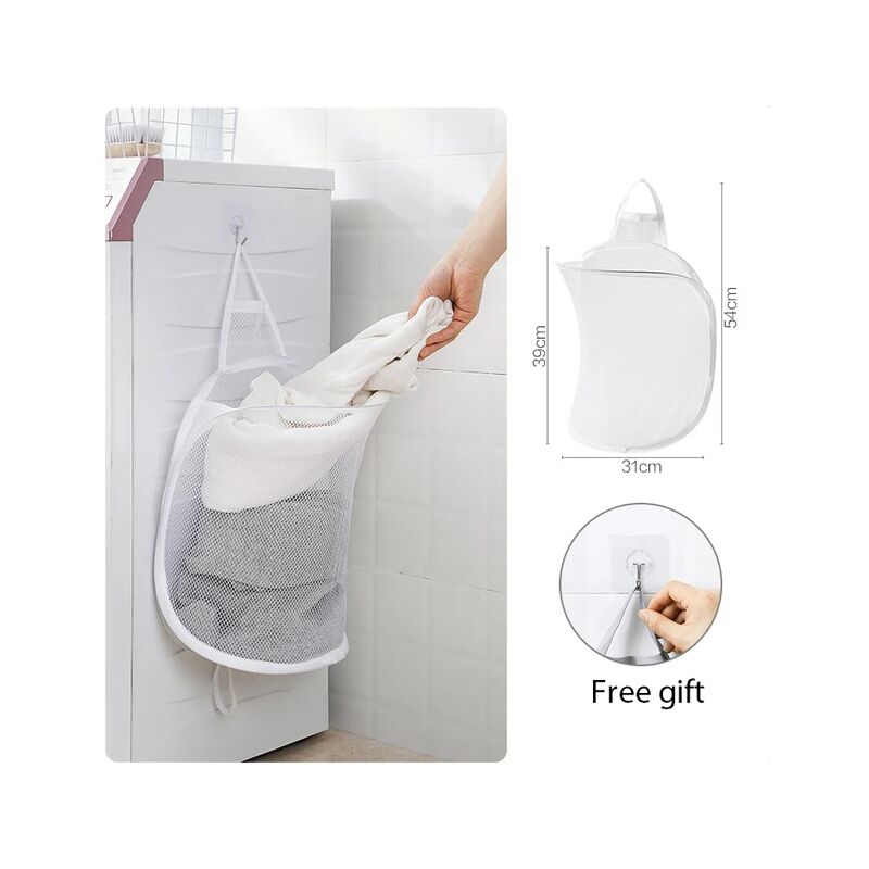 Cesto Portabiancheria Pieghevole In Tessuto Oxford, Con Manici, 32x28x57,5 Cm, Colore Grigio Pietra, Per Camera Da Letto E Bagno - 2