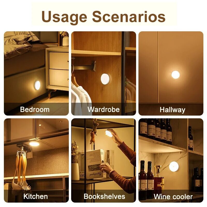 Lampada da Comodino A LED, Luce Notturna Bambini, Ricaricabile, Lampada