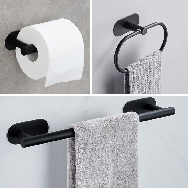 Video su Qual è Bagno 304 Porta Asciugamani in Acciaio Inossidabile con Porta Carta Igienica