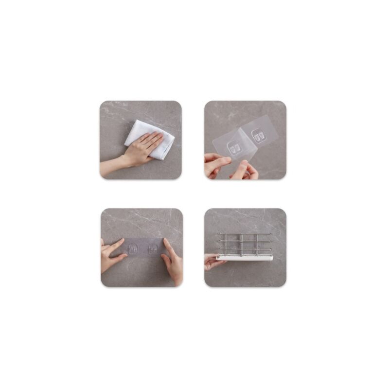 1 * Portaspugna per Lavello, Organizzatore Appendibile con * Regolabile e Scolatura Multifunzionale, Scatola di Immagazzinaggio per Spugne da Cucina e Bagno, Cestino Appeso per Rubinetto, Accessorio