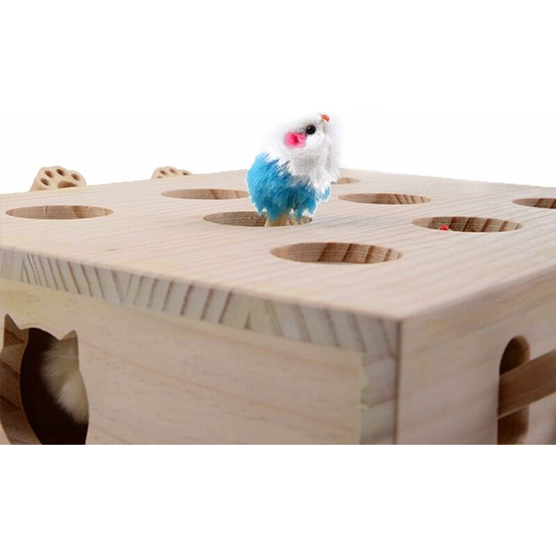 Giocattolo Gatto Automatico Topo Elettrico - USB Ricaricabile, Movimento Casuale, Grigio - Foto 7