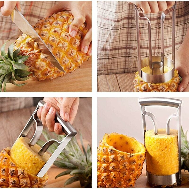 Taglia Ananas, Affetta Ananas Taglia, Utensili per Ananas 3 in 1