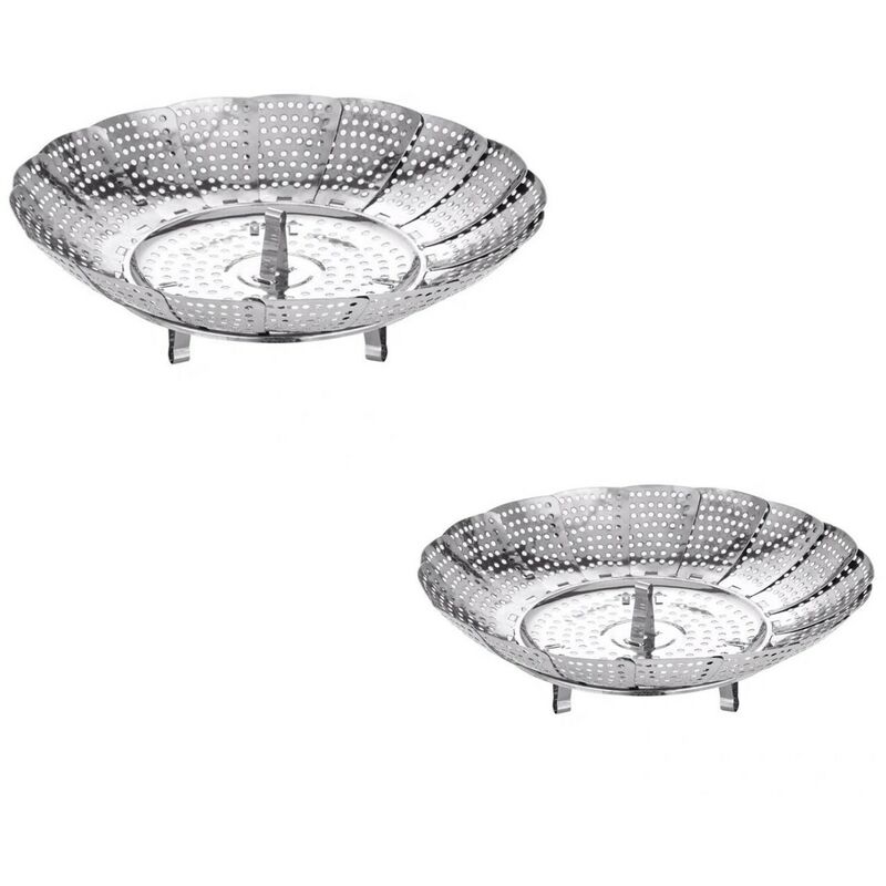 Cestello Per Cottura A Vapore In Acciaio Inox - Per Verdure, Pesce E Patate | Accessorio Per Pentole A Pressione