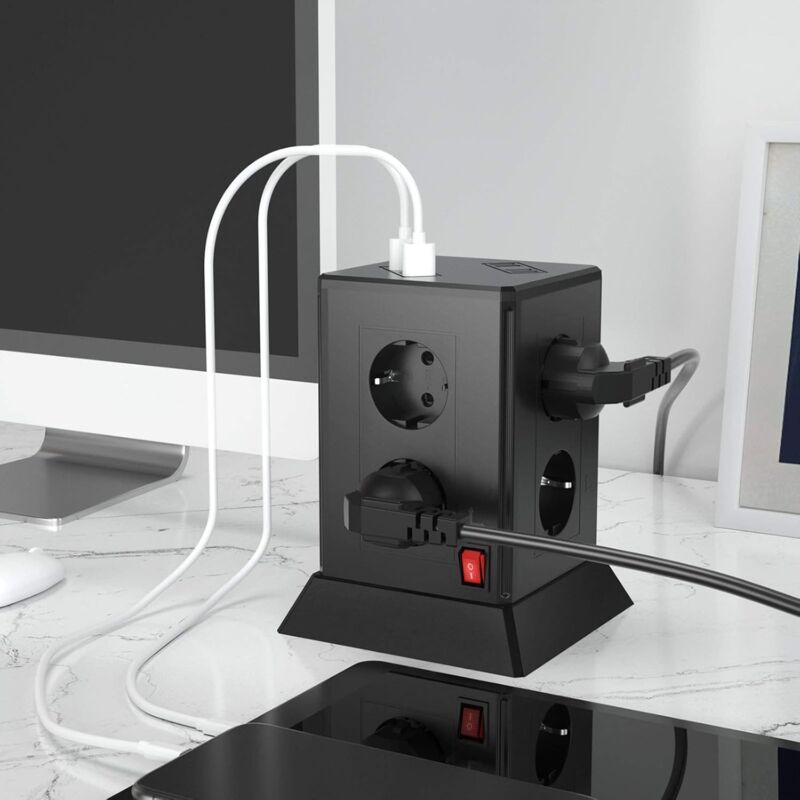 Limitatore Di Sovratensione Belkin (8 Prese Di Rete + 2 Prese USB-C - Foto 7