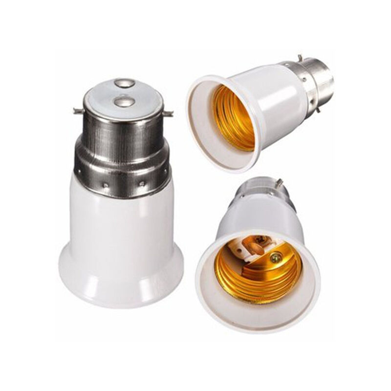 TWDRTDD Adattatore Per Lampadina Da B15 A E14 (3 Pezzi) | Convertitore Da Attacco A Baionetta Piccola A Vite Piccola SES, Bianco