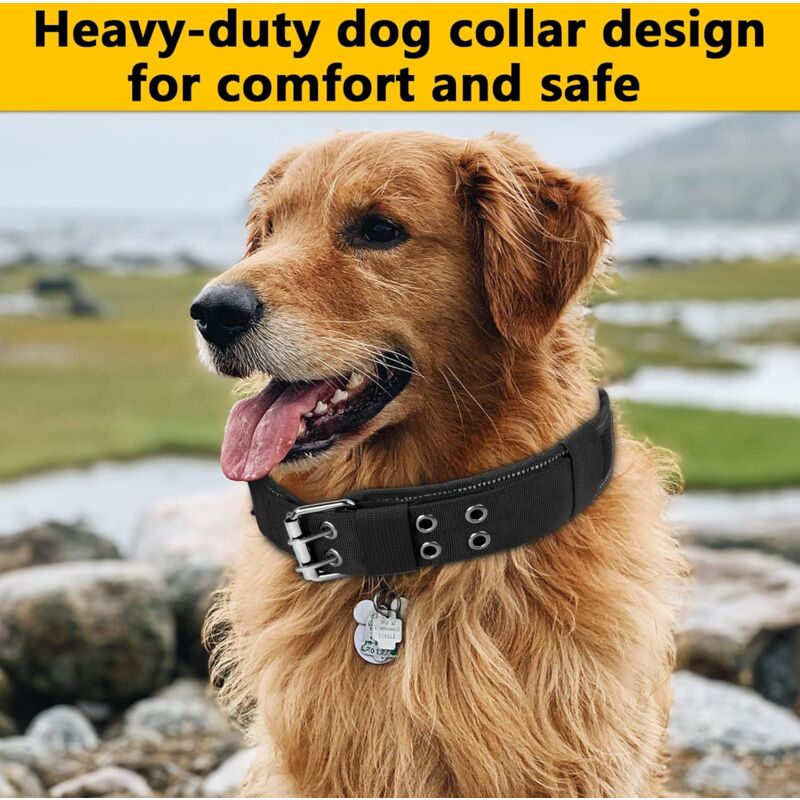 Collare Cane Militare In Nylon - Regolabile 45-53cm, Con Maniglia, Per Addestramento Media/Grande Taglia - Foto 5