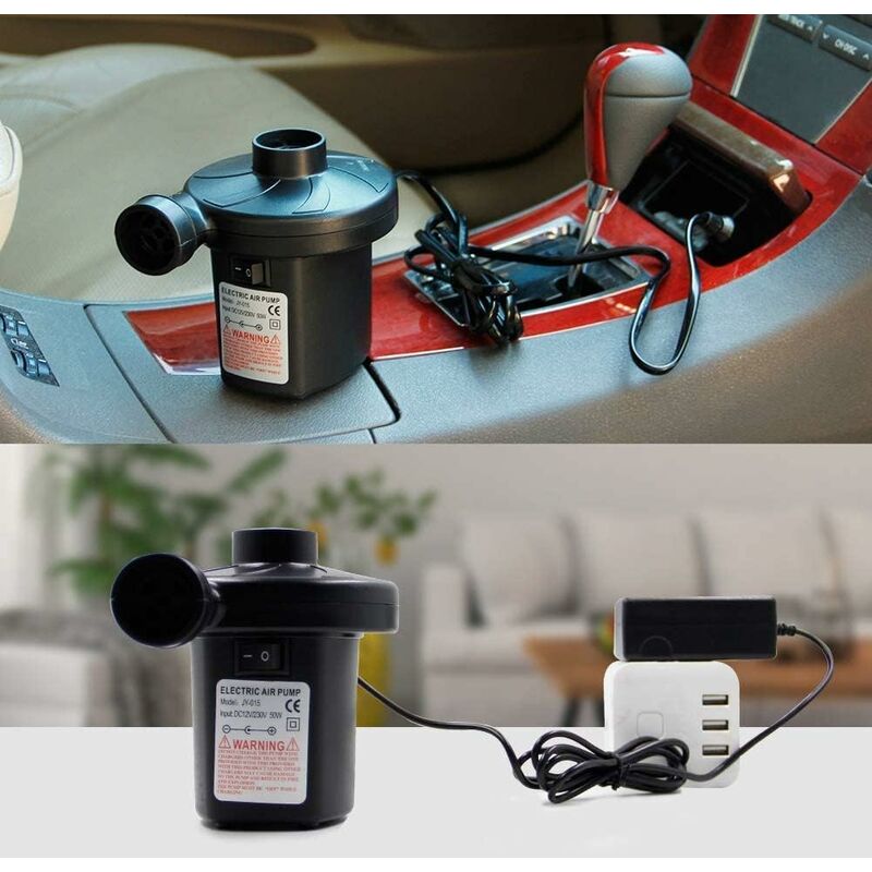 Pompa Elettrica Gonfiatore/Deflatore Blackspur 240V/12V – Per Letto Ad Aria, Piscina, Auto - Foto 2