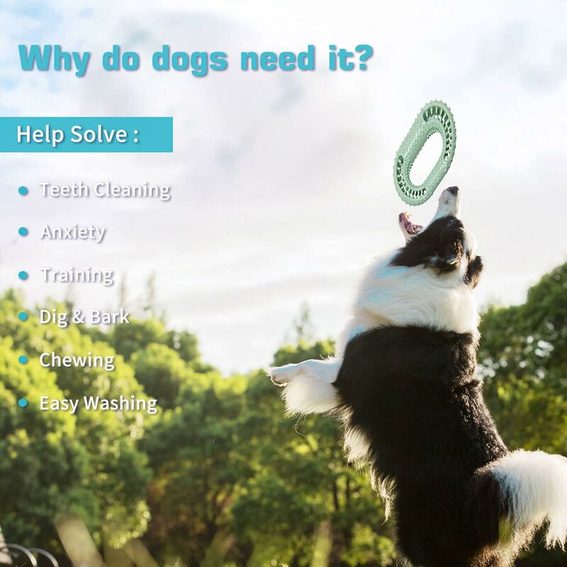 Giocattoli In Gomma Per Cani - Anelli Da Masticare Naturali, Per Dental Care E Divertimento