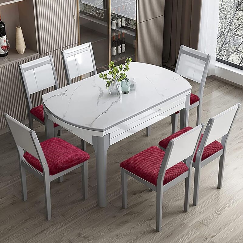 Genina Coprisedia Impermeabili Elasticizzati 6 Pezzi | Per Sala Da Pranzo In Jacquard | Protezione Anti Macchia