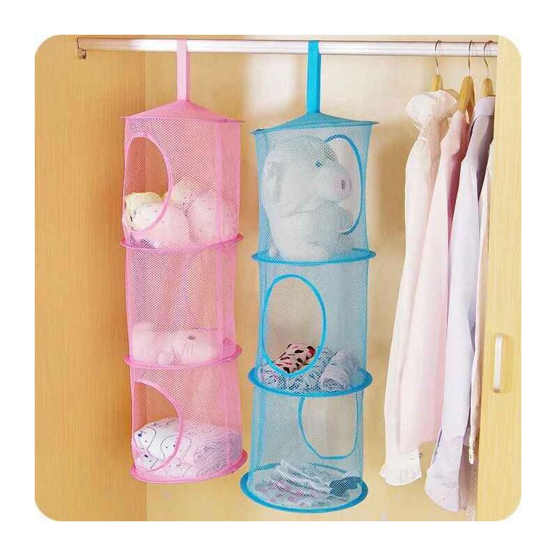 Organizer Da Appendere Con 10 Tasche - Grigio, Per Armadi, Porte O Bagno, Salvaspazio