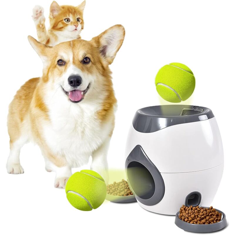 Purova Lanciatore Automatico Per Cani Con 3 Distanze (6-14m) – Include 3 Palline ETPU – Ricaricabile E Perfetto Per Piccoli Cani In Interni Ed Esterni