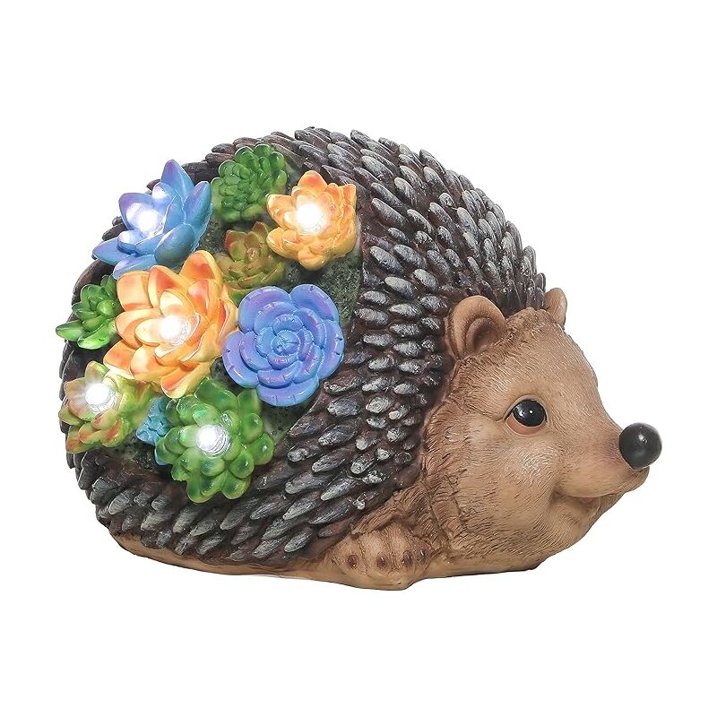 KADAX Riccio Decoro Da Giardino – Statuetta 8,3x7,8x12 Cm, In Plastica Resistente UV E Gelo, Per Aiuole E Balconi