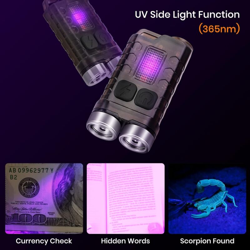 Torcia LED Ricaricabile 2000 Lumen - Impermeabile IP65, Zoomabile, 3 Modalità, Colore Rosa, Ideale Per Campeggio Ed Emergenze - Foto 12