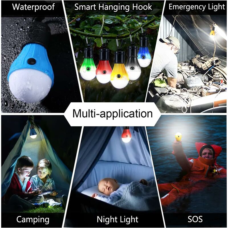 2 Confezioni Di Lanterne Luminose Da Campeggio A LED Impermeabili USB Ricaricabili 3 Modalita Power Bank Luci Da Tenda Per Campeggio Allaperto Escursionismo Emergenza 69491802
