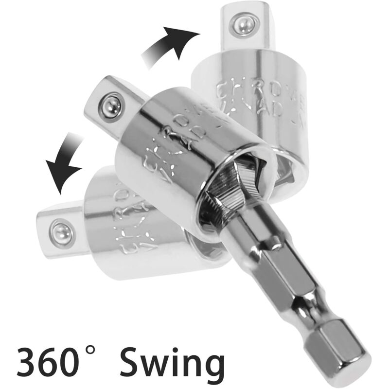 2 Adattatori Da 1/4" Per Trapano - Converti Il Mandrino In Presa Maschio Per Bussole E Utensili - Foto 6