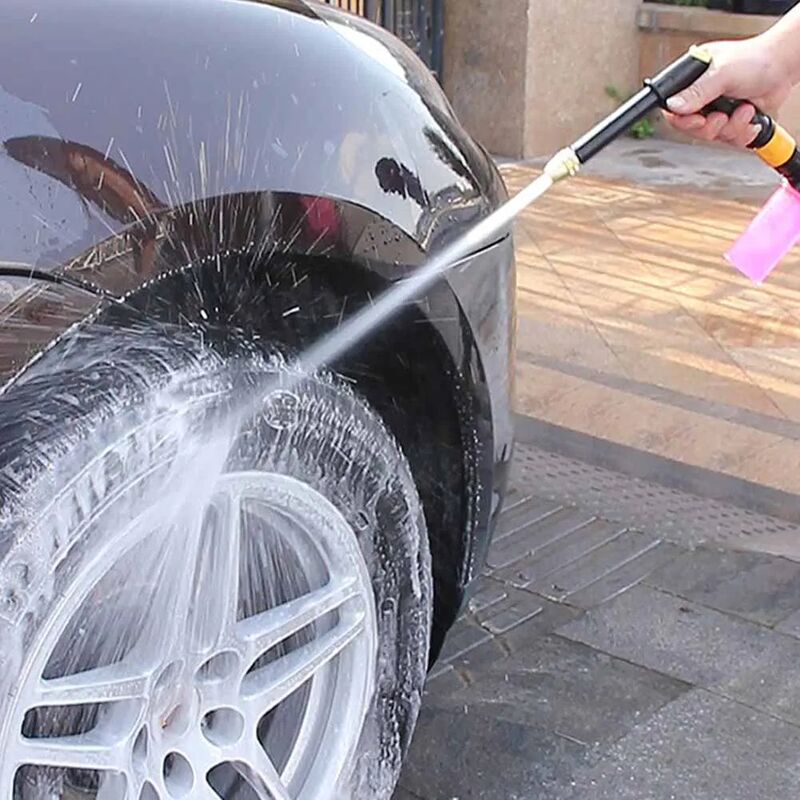 Pistola schiuma lavaggio auto | Spruzzatore di schiuma per auto di grande capacità | Schiuma attiva lavaggio auto | Vaso in schiuma per spruzzatore di pulizia regolabile, kit per dettagli auto