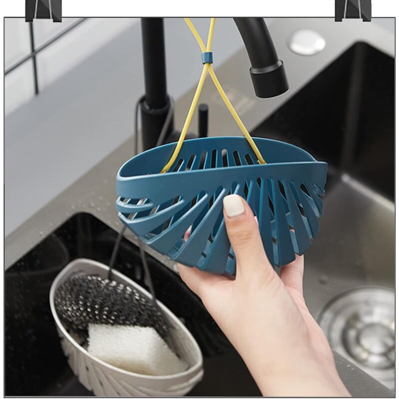 Portasapone per bancone da cucina, portasapone con scarico